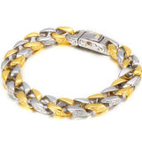 Stainless Steel Bracelet for Men 12MM Wide Hand Chain