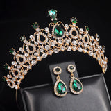 Crystal Stone Crown Headband Women's Moroccan Bridal Hairwear