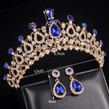 Crystal Stone Crown Headband Women's Moroccan Bridal Hairwear