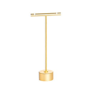 Silver T-Shaped Earring Display Stand Jewelry Holder