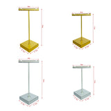 Silver T-Shaped Earring Display Stand Jewelry Holder