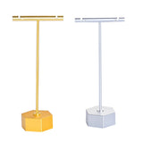 Silver T-Shaped Earring Display Stand Jewelry Holder