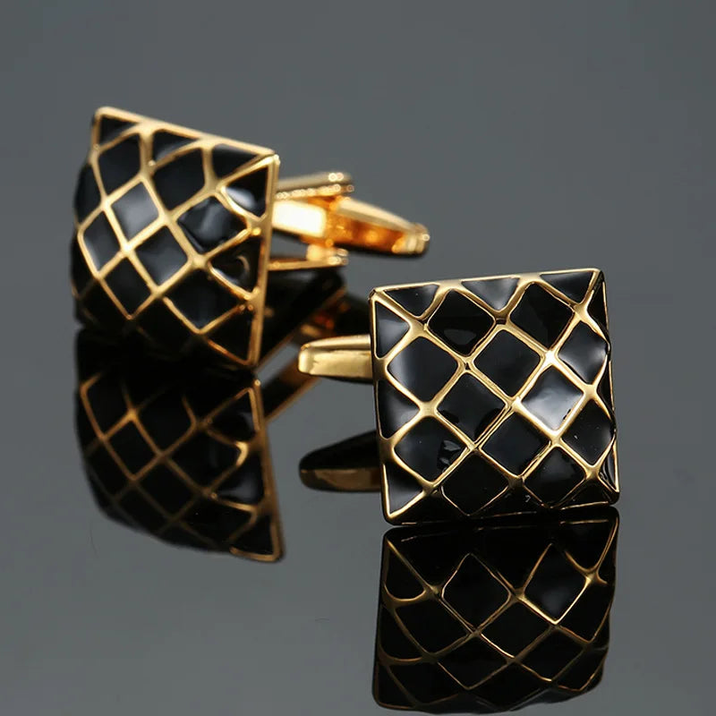 Green Crystal Paisley Men's Cufflinks Vintage Wedding Accessories
