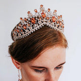 Rhinestone Crown Tiaras Headband Bride Headdress Wedding Hair Jewelry