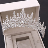 Rhinestone Crown Tiaras Headband Bride Headdress Wedding Hair Jewelry