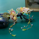 Flower Hairpin Hanfu Cosplay Head Jewelry