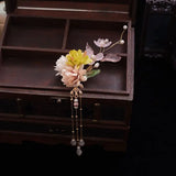 Vintage Flower Hairpin Hanfu Hair Clip for Women