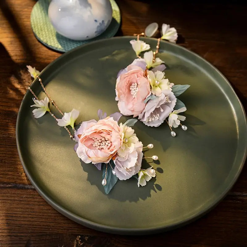 Vintage Hanfu Flower Hairpin Hairgrip Women