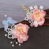Pearl Butterfly Hair Barrette for Women Girls
