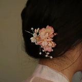 Flower Hairpin Hanfu Hair Accessories for Women Girls