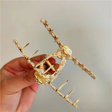 Camellia Crab Hair Pins for Women Party Hair Clips Girls Hair Accessories