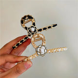 Camellia Crab Hair Pins for Women Party Hair Clips Girls Hair Accessories