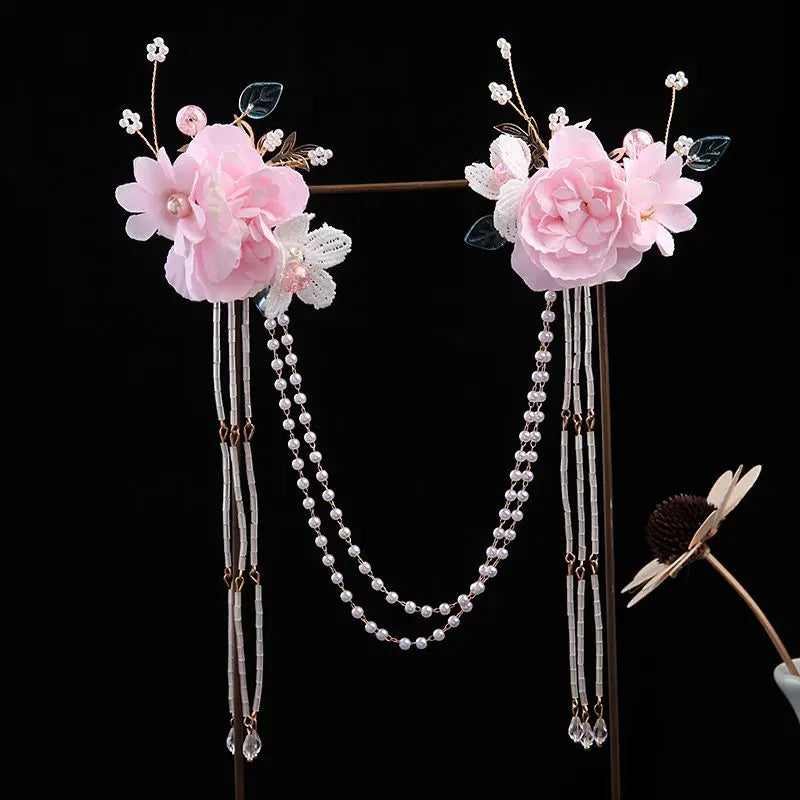 Flower Hairpin Hanfu Hair Clips for Women