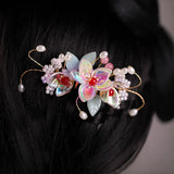 Flower Hair Comb Chinese Hanfu Hairpin