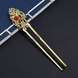 Jade Hanfu Hair Fork U Shape Hairpin