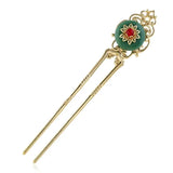 Jade Hanfu Hair Fork U Shape Hairpin