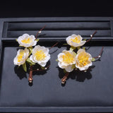 Flower Hairpin Hanfu Hair Accessory for Girls Women