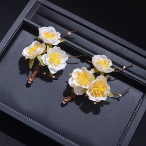 Flower Hairpin Hanfu Hair Accessory for Girls Women