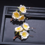 Flower Hairpin Hanfu Hair Accessory for Girls Women