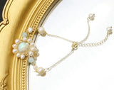 Sunflower Freshwater Pearl Bracelet for Women Girls Party