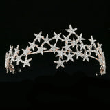 Crystal Star Hairbands Vintage Rhinestone Bridal Tiaras Crown Headband Wedding