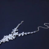 Crystal Zircon Flower Hand Chain Bracelet for Women