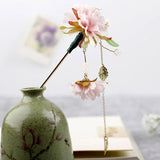 Flower Metal Hairpin for Women Hanfu Hair Accessories