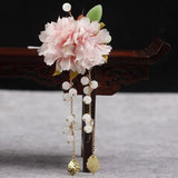 Flower Metal Hairpin for Women Hanfu Hair Accessories