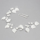 Bridal Flower Headband Crown Hair Accessories with Pearls and Crystals