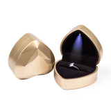 LED Wedding Ring Box Display Storage Jewelry Ring Pendant Bag Gift