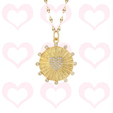 Heart Snake Pendant Necklace for Women Stainless Steel Choker Zircon Jewelry
