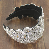Clear Crystal Rhinestone Headpiece Women Tiaras Gorgeous Baroque Hairband