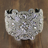 Clear Crystal Rhinestone Headpiece Women Tiaras Gorgeous Baroque Hairband