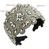 Clear Crystal Rhinestone Headpiece Women Tiaras Gorgeous Baroque Hairband