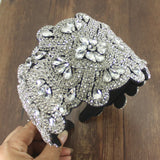 Clear Crystal Rhinestone Headpiece Women Tiaras Gorgeous Baroque Hairband