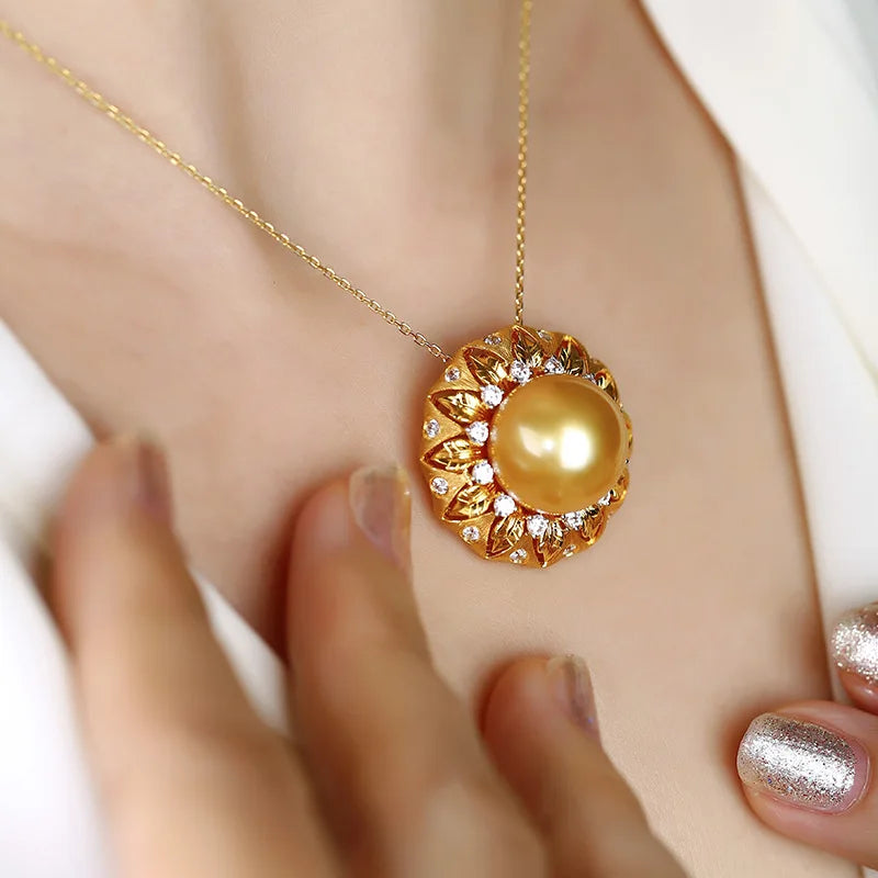 Round Pearl Rings & Vintage Necklaces Set