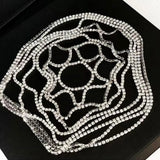 Rhinestone Mesh Headpiece Wedding Head Chain Jewelry Crystal Headband