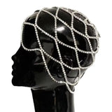 Rhinestone Mesh Headpiece Wedding Head Chain Jewelry Crystal Headband