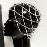 Rhinestone Mesh Headpiece Wedding Head Chain Jewelry Crystal Headband