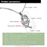 Zircon 925 Silver Pearl Choker Necklace