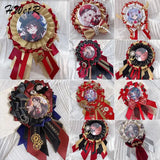 Anime Badge Holder Retro Decoration Lolita Anime Badges Pins Bag Accessories