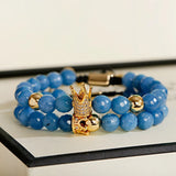 Zircon Crown Charm Braided Bracelet Men Jewelry Couple Bracelet