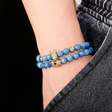 Zircon Crown Charm Braided Bracelet Men Jewelry Couple Bracelet