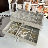 Acrylic Jewelry Box Organizer for Women Bracelet Ring Drawer