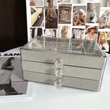 Acrylic Jewelry Box Organizer for Women Bracelet Ring Drawer