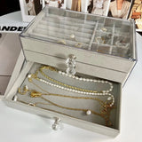 Acrylic Jewelry Box Organizer for Women Bracelet Ring Drawer