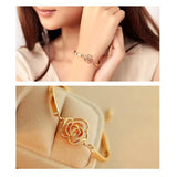 Crystal Flower Women Bracelet Camellia Bracelet