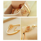 Crystal Flower Women Bracelet Camellia Bracelet