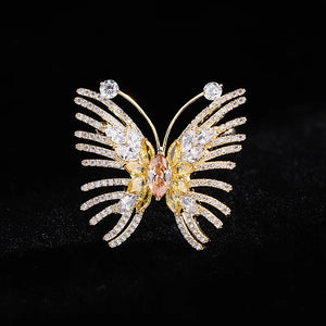 Butterfly Brooch Pin for Women, Enamel Scarf Buckle