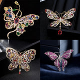 Butterfly Brooch Pin for Women, Enamel Scarf Buckle